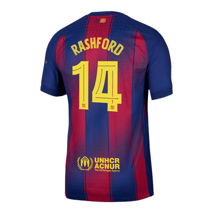 RASHFORD #14 Barcelona Thuis Spelersversie Voetbalshirt 2025/26 - Slim Fit