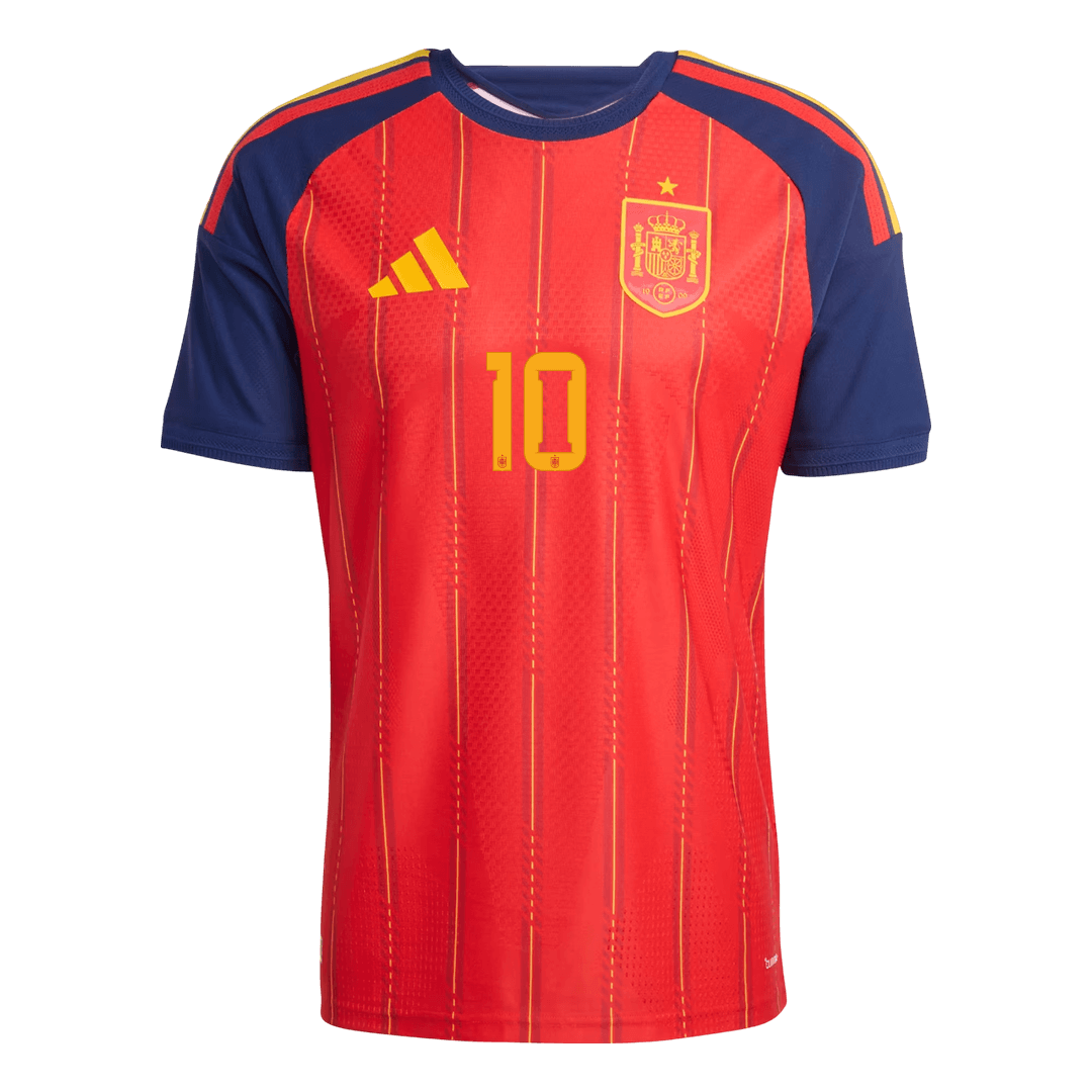 OLMO #10 Spain Thuis Spelersversie Voetbalshirt WK Voetbal 2026 - Slim Fit