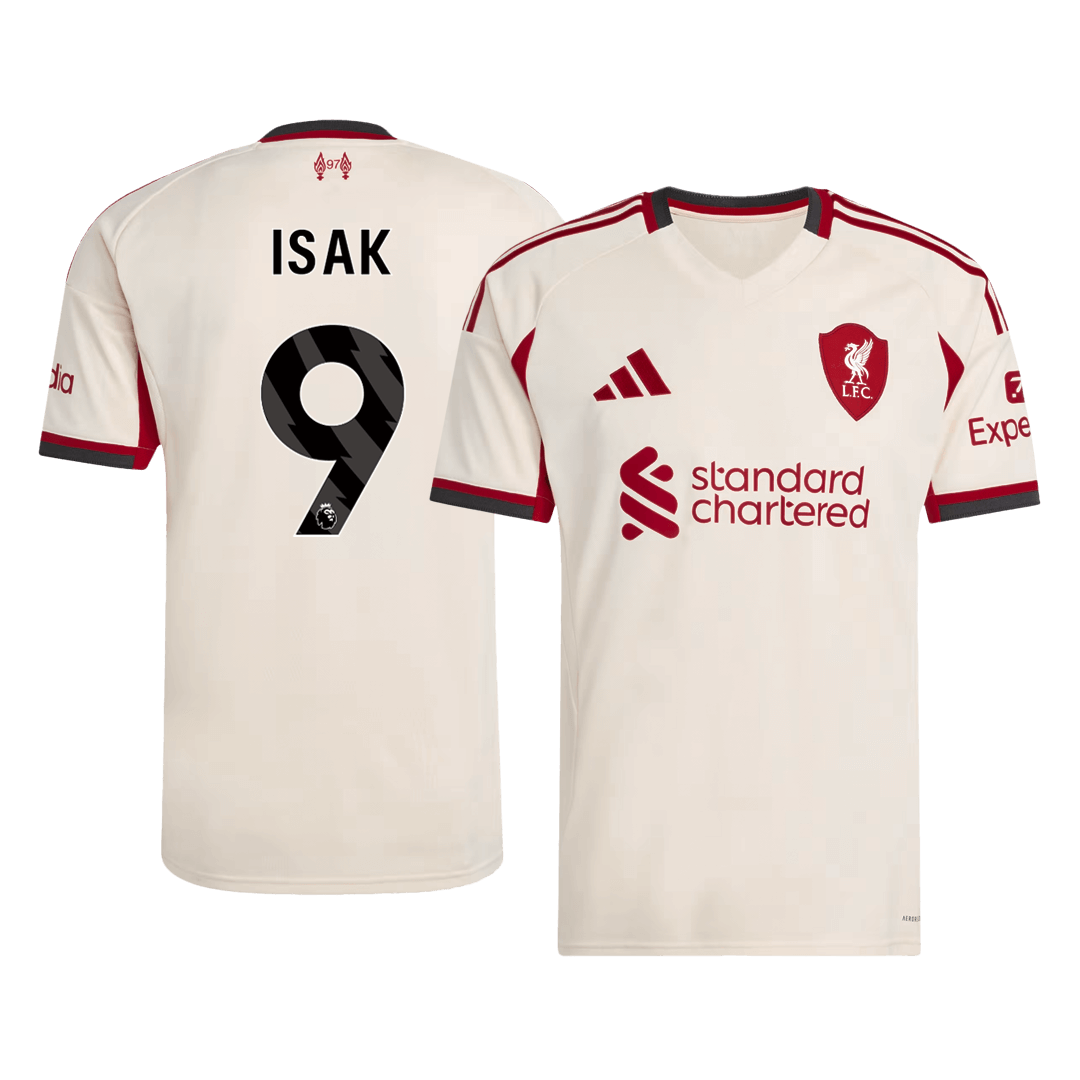 ISAK #9 Heren Liverpool Uit Voetbalshirt 2025/26