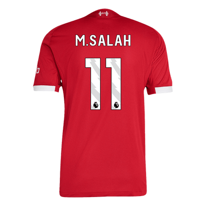 M.SALAH #11 Liverpool Thuis Spelersversie Voetbalshirt 2025/26 - Slim Fit