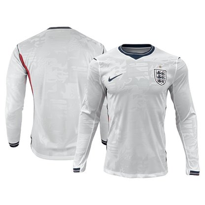 England Thuis Spelersversie Lange Mouwen Voetbalshirt 2026 - Slim Fit