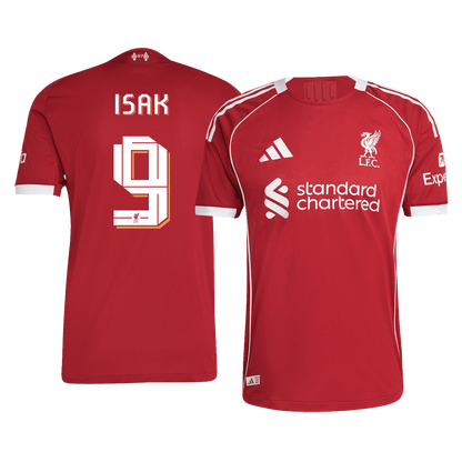 ISAK #9 Liverpool Thuis Spelersversie Voetbalshirt 2025/26 - Slim Fit