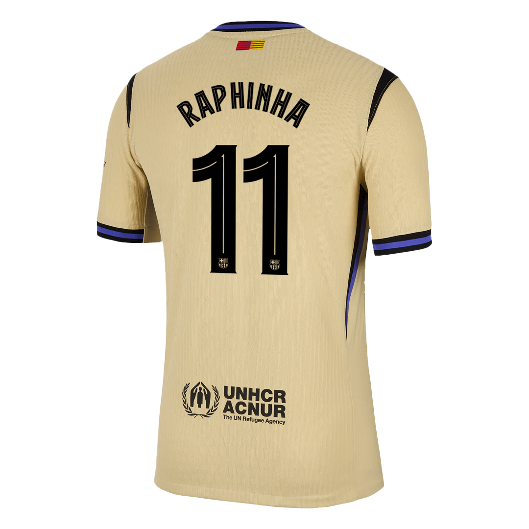 RAPHINHA #11 Barcelona Uit Spelersversie Voetbalshirt 2025/26 - Slim Fit