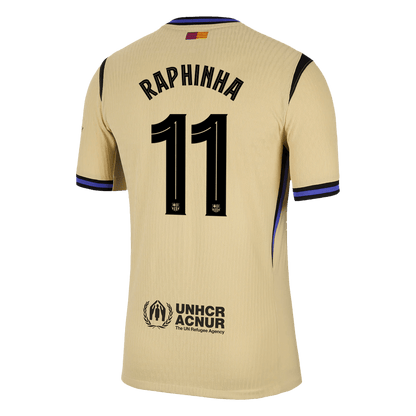 RAPHINHA #11 Barcelona Uit Spelersversie Voetbalshirt 2025/26 - Slim Fit