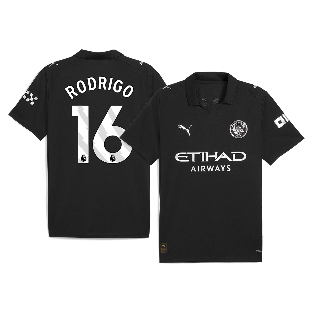 RODRIGO #16 Heren Manchester City Uit Voetbalshirt 2025/26