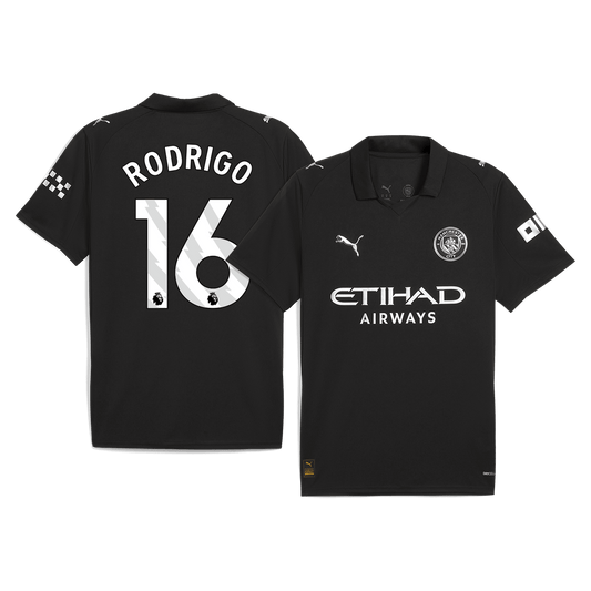 RODRIGO #16 Heren Manchester City Uit Voetbalshirt 2025/26