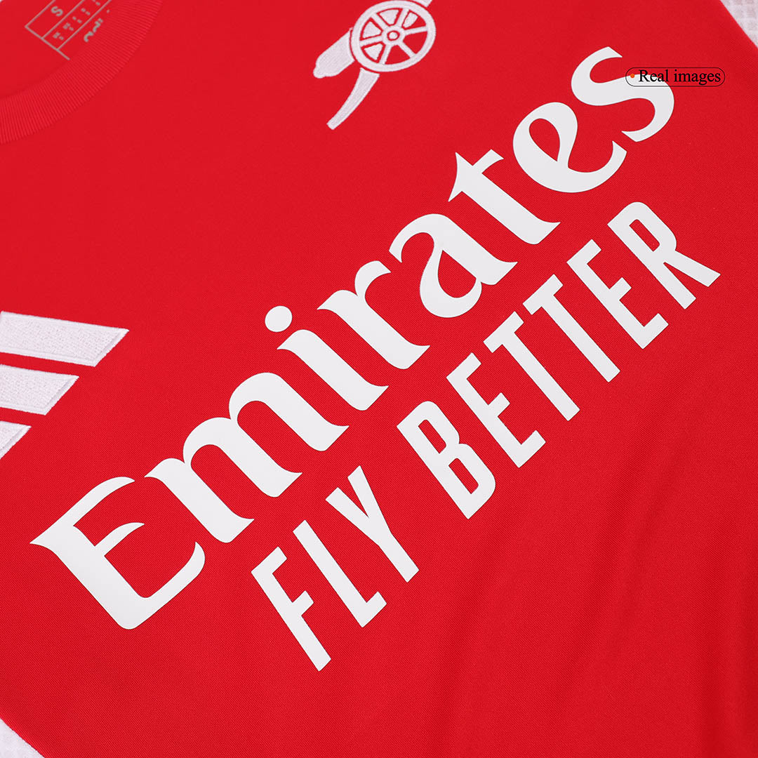 RICE #41 Heren Arsenal Thuis Voetbalshirt 2024/25 - UCL - zijkant