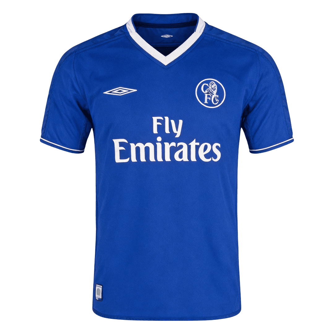 Retro Chelsea Thuis Voetbalshirt 2003/05 - voorkant