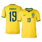 ENDRICK #19 Heren Brazil Thuis Voetbalshirt WK Voetbal 2026