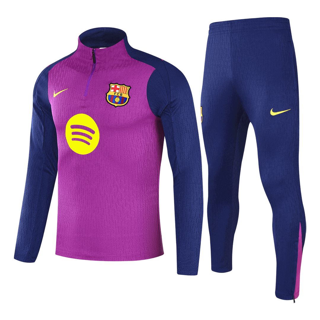 Barcelona Joggingpak met rit Set(top+broek) 2025/26 Purple