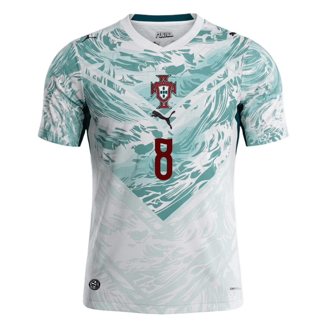 B.FERNANDES #8 Heren Portugal Uit Voetbalshirt WK Voetbal 2026