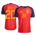PEDRI #20 Spain Thuis Spelersversie Voetbalshirt WK Voetbal 2026 - Slim Fit