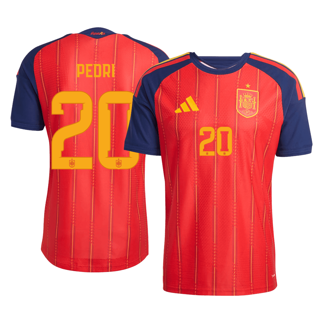 PEDRI #20 Spain Thuis Spelersversie Voetbalshirt WK Voetbal 2026 - Slim Fit