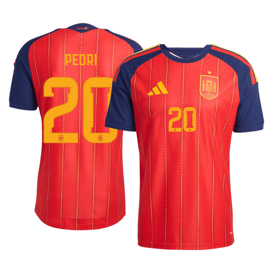 PEDRI #20 Spain Thuis Spelersversie Voetbalshirt WK Voetbal 2026 - Slim Fit