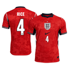 RICE #4 Heren England Uit Voetbalshirt WK Voetbal 2026