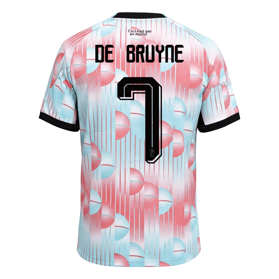 DE BRUYNE #7 Heren Belgium Uit Voetbalshirt WK Voetbal 2026