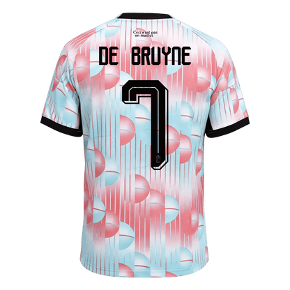 DE BRUYNE #7 Heren Belgium Uit Voetbalshirt WK Voetbal 2026