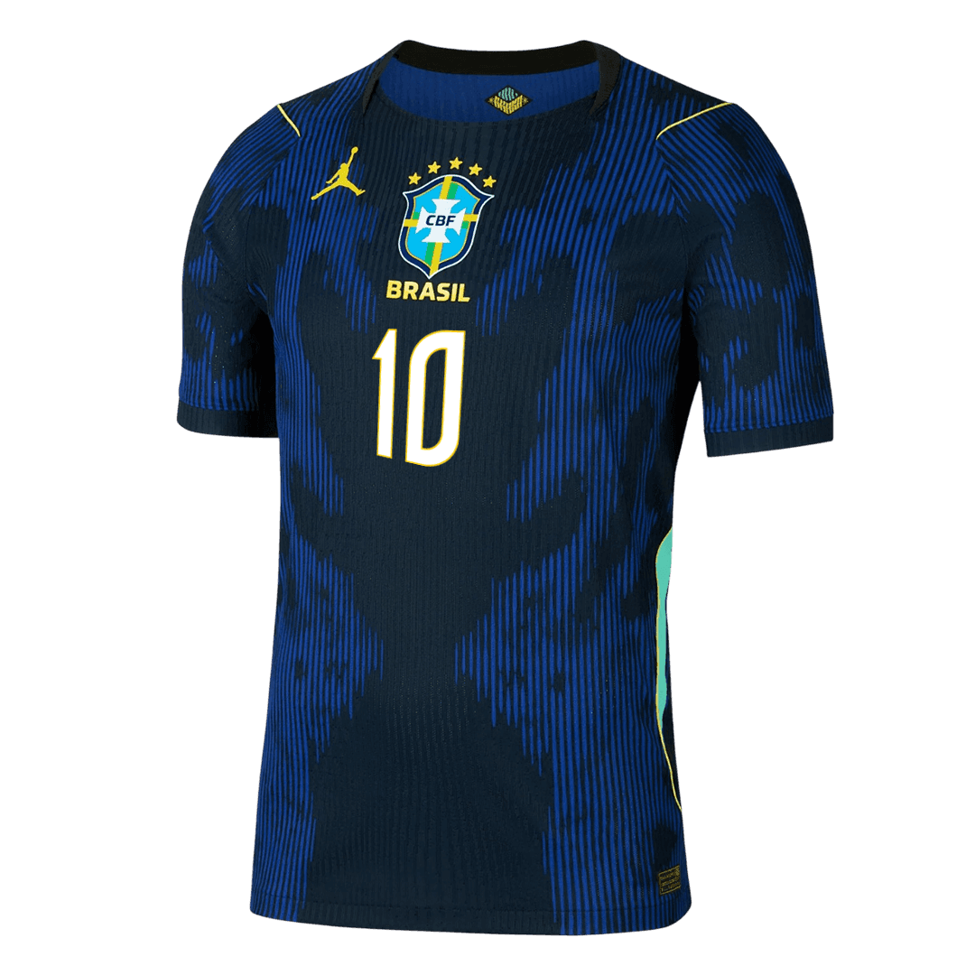 NEYMAR JR. #10 Brazil Uit Spelersversie Voetbalshirt WK Voetbal 2026 - Slim Fit