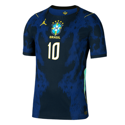 NEYMAR JR. #10 Brazil Uit Spelersversie Voetbalshirt WK Voetbal 2026 - Slim Fit