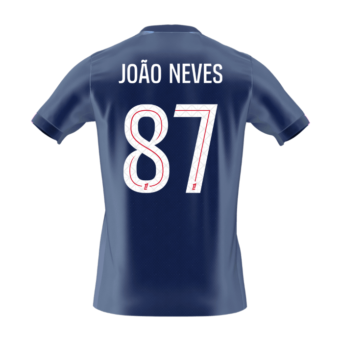 JOÃO NEVES #87 Heren PSG Thuis Voetbalshirt 2025/26 [PREMIUM]