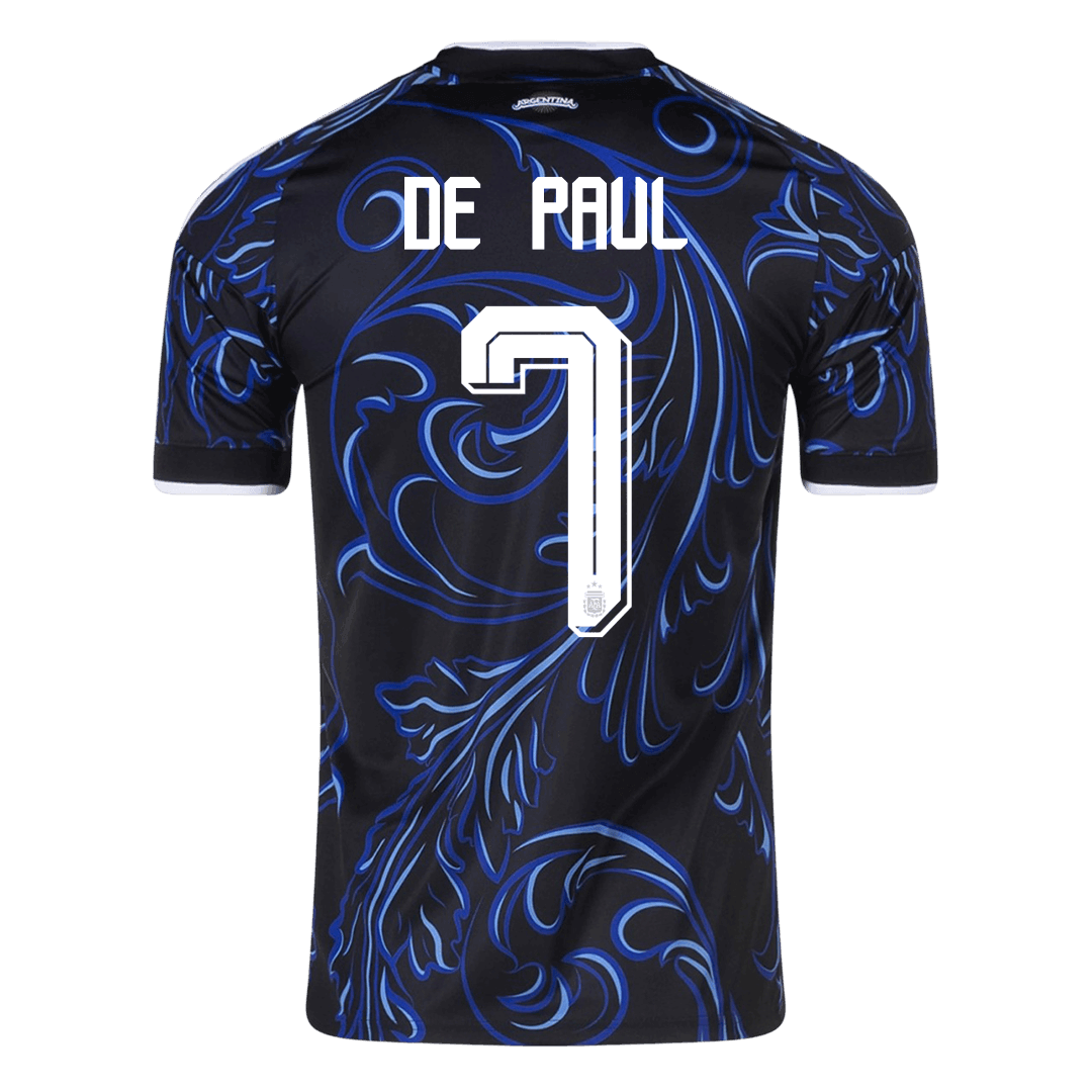 DE PAUL #7 Heren Argentina Uit Voetbalshirt WK Voetbal 2026