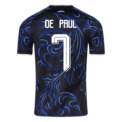DE PAUL #7 Heren Argentina Uit Voetbalshirt WK Voetbal 2026