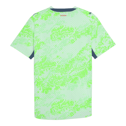 Heren Switzerland Uit Voetbalshirt WK Voetbal 2026 - detail