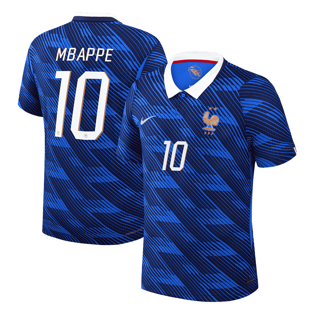 MBAPPE #10 France Thuis Spelersversie Voetbalshirt WK Voetbal 2026 - Slim Fit - voorkant
