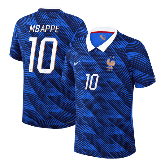MBAPPE #10 France Thuis Spelersversie Voetbalshirt WK Voetbal 2026 - Slim Fit - voorkant