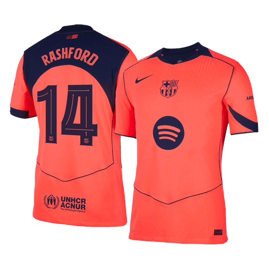 RASHFORD #14 Barcelona Derde Spelersversie Voetbalshirt 2025/26 - Slim Fit