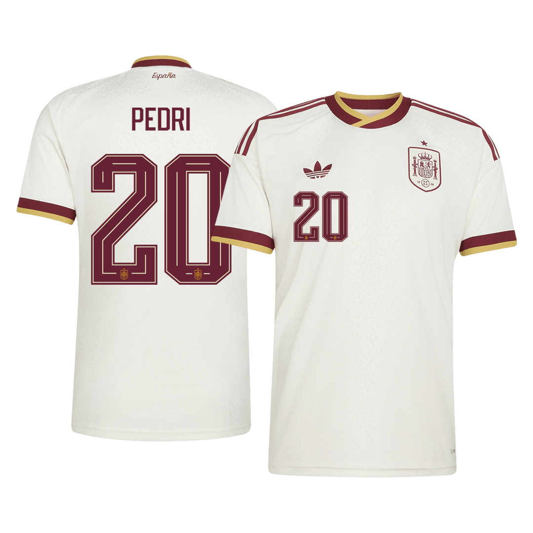 PEDRI #20 Heren Spain Uit Voetbalshirt WK Voetbal 2026