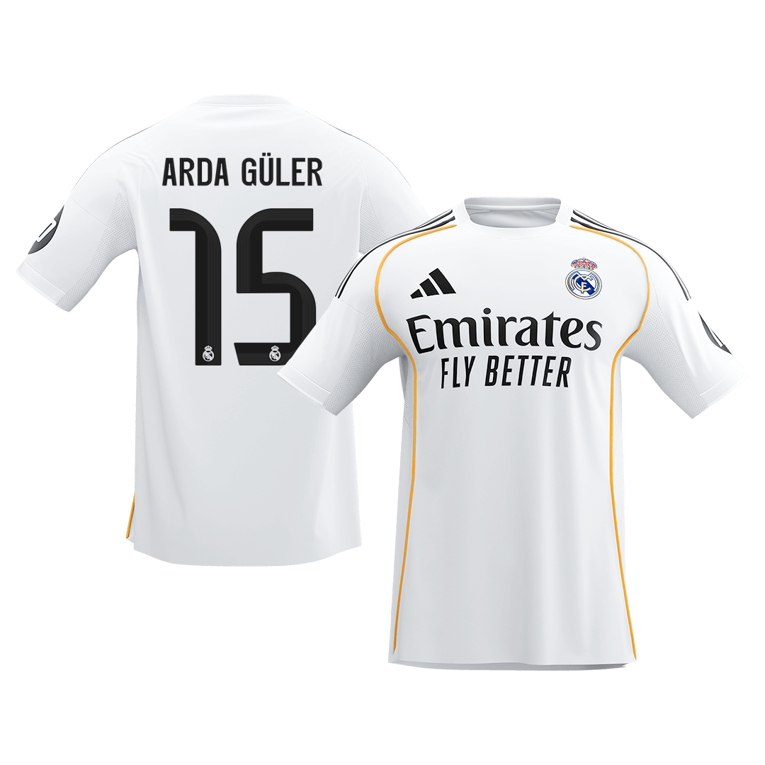 ARDA GÜLER #15 Heren Real Madrid Thuis Voetbalshirt 2025/26