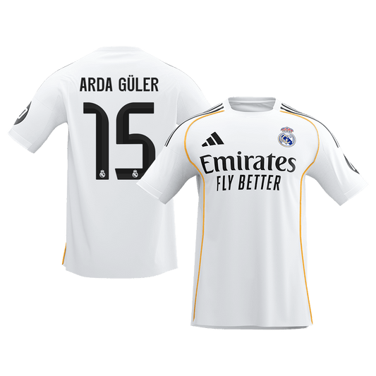 ARDA GÜLER #15 Heren Real Madrid Thuis Voetbalshirt 2025/26