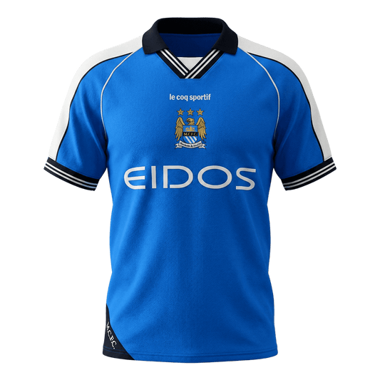 Retro Manchester City Thuis Voetbalshirt 1999/01