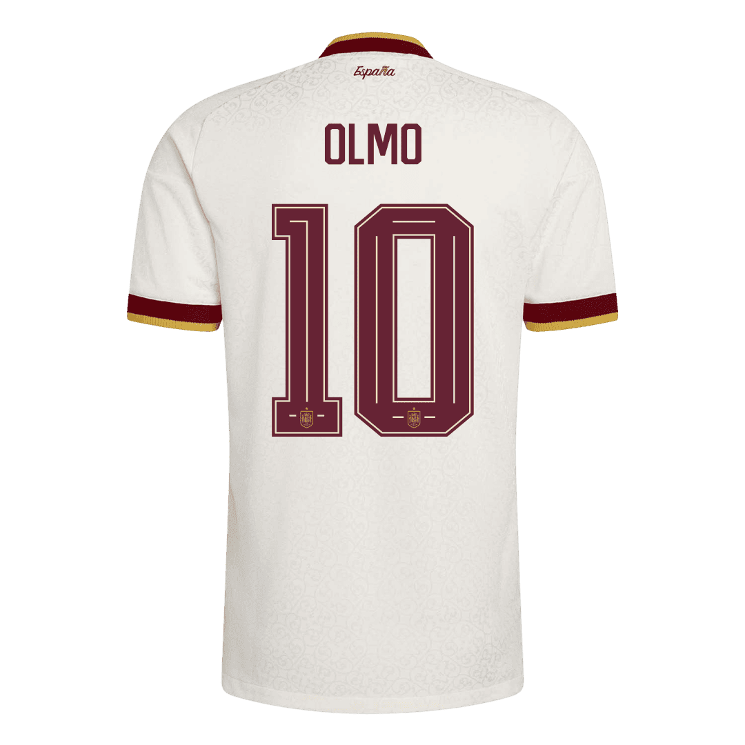 OLMO #10 Spanje Spelersversie Uitshirt WK Voetbal 2026 - slim fit【Kampioenseditie】