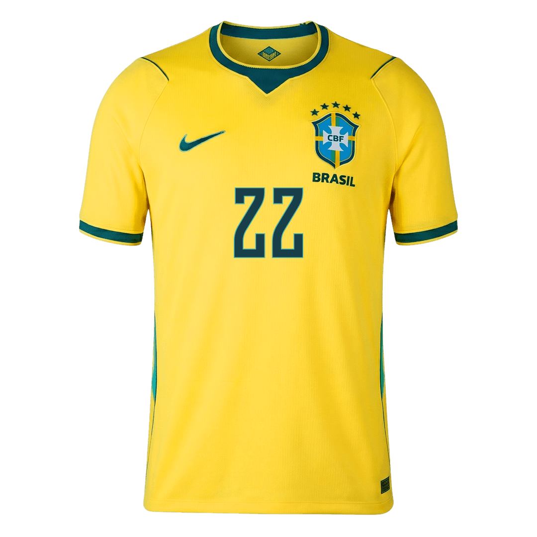 JOÃO PEDRO #22 Heren Brazil Thuis Voetbalshirt WK Voetbal 2026