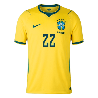 JOÃO PEDRO #22 Heren Brazil Thuis Voetbalshirt WK Voetbal 2026