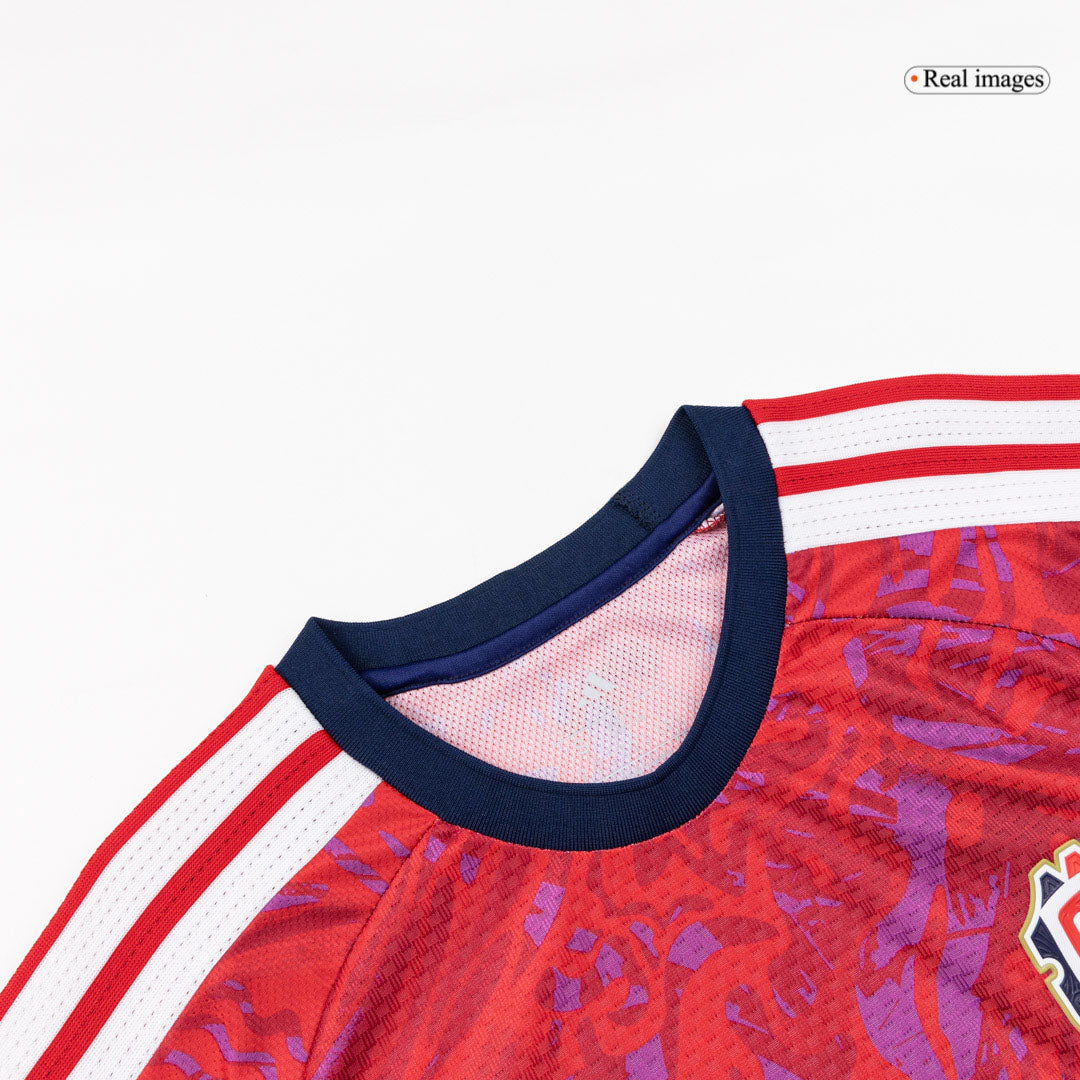 Costa Rica Thuis Spelersversie Voetbalshirt WK Voetbal 2026 - Slim Fit - extra
