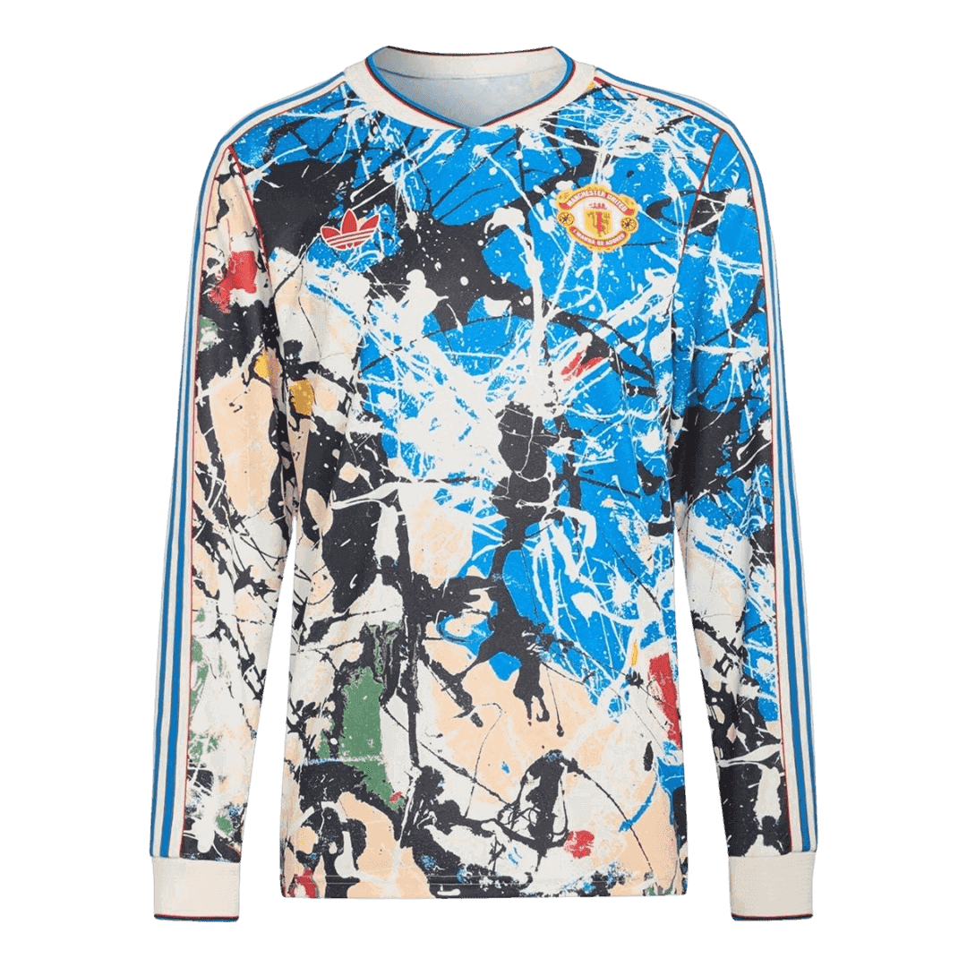 Maillot de football à manches longues Manchester United pour homme, saison 2025/26