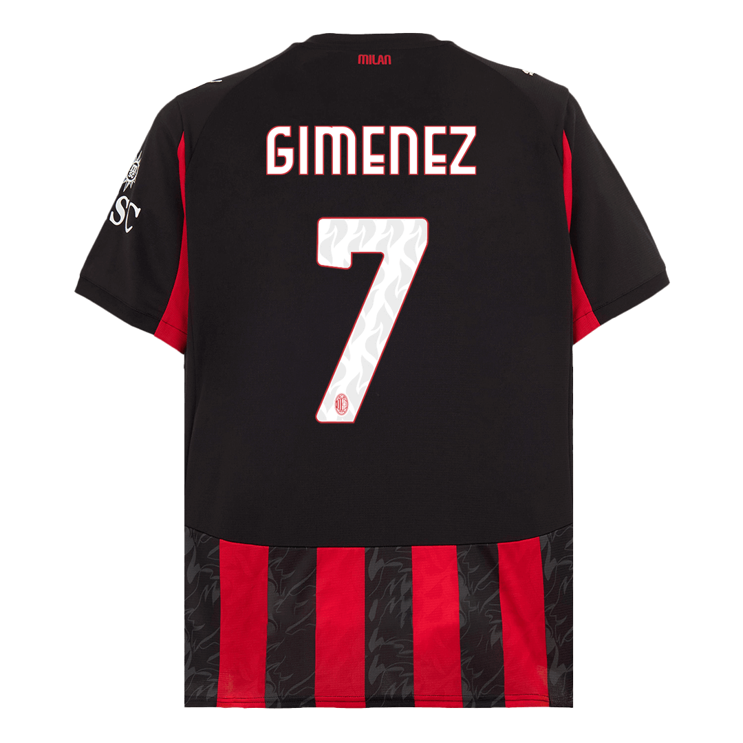 GIMENEZ #7 Heren AC Milan Thuis Voetbalshirt 2025/26 [PREMIUM]