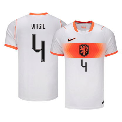 VIRGIL #4 Heren Netherlands Uit Voetbalshirt WK Voetbal 2026