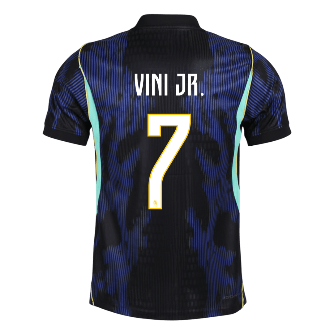 VINI JR. #7 Brazil Uit Spelersversie Voetbalshirt 2026 - Slim Fit - achterkant