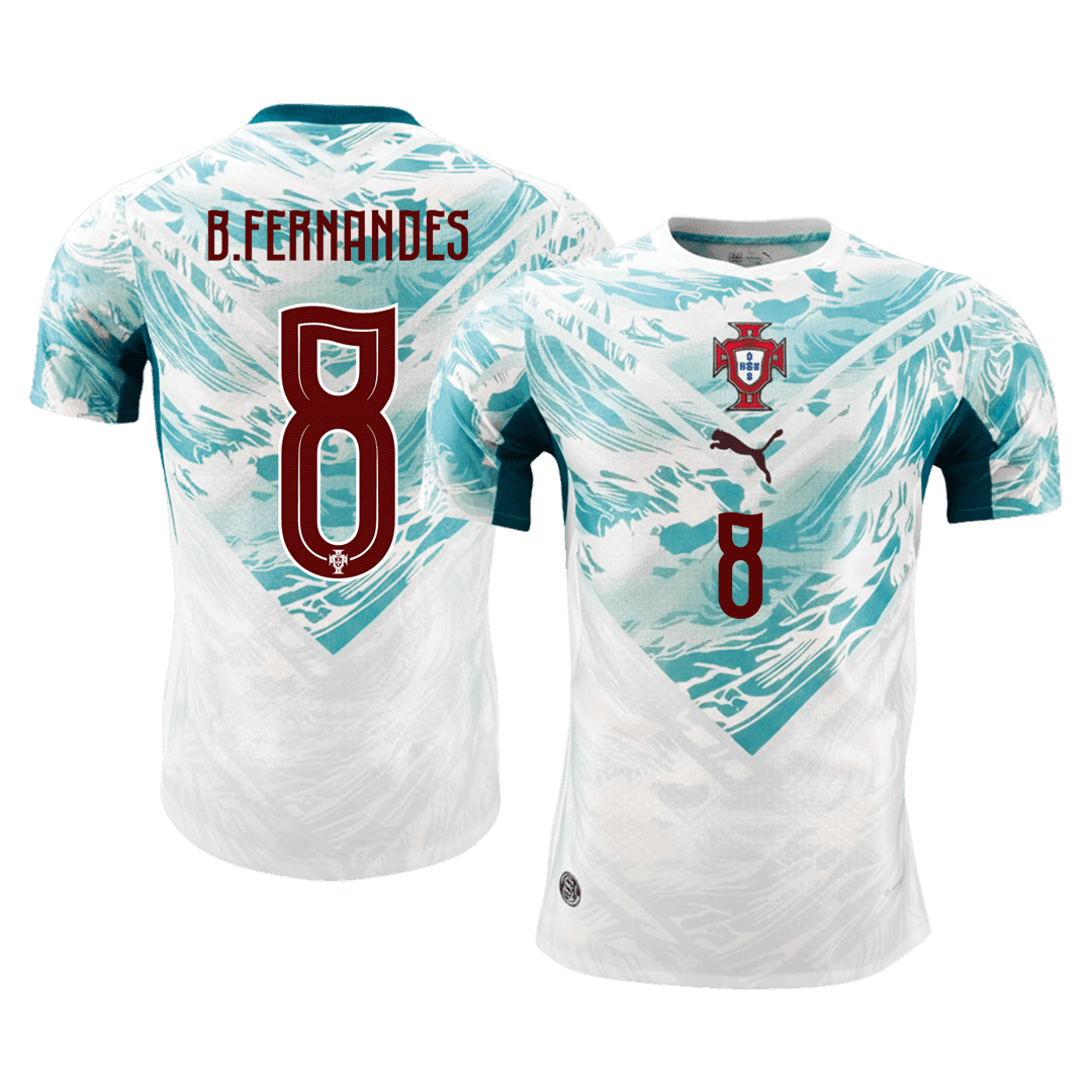 B.FERNANDES #8 Portugal Uit Spelersversie Voetbalshirt WK Voetbal 2026 - Slim Fit