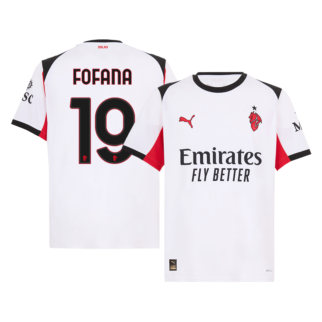 FOFANA #19 Heren AC Milan Uit Voetbalshirt 2025/26