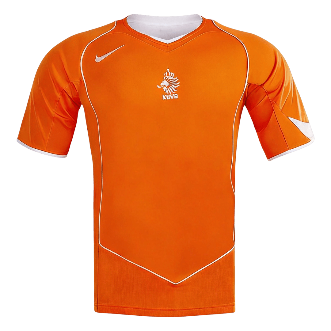 Retro Netherlands Thuis Voetbalshirt 2004 - voorkant
