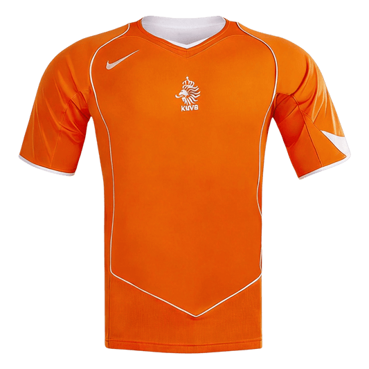 Retro Netherlands Thuis Voetbalshirt 2004 - voorkant