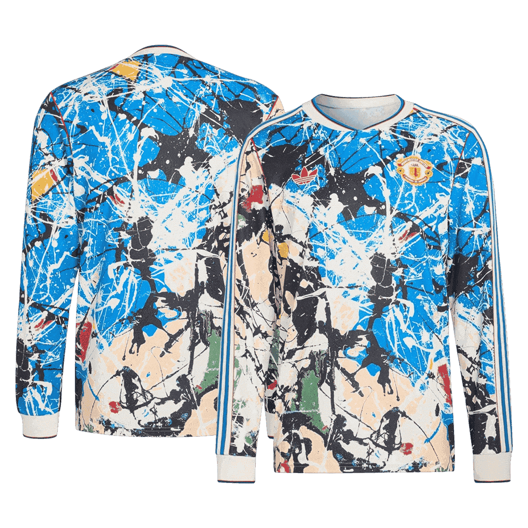 Maillot de football à manches longues Manchester United pour homme, saison 2025/26