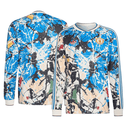 Maillot de football à manches longues Manchester United pour homme, saison 2025/26