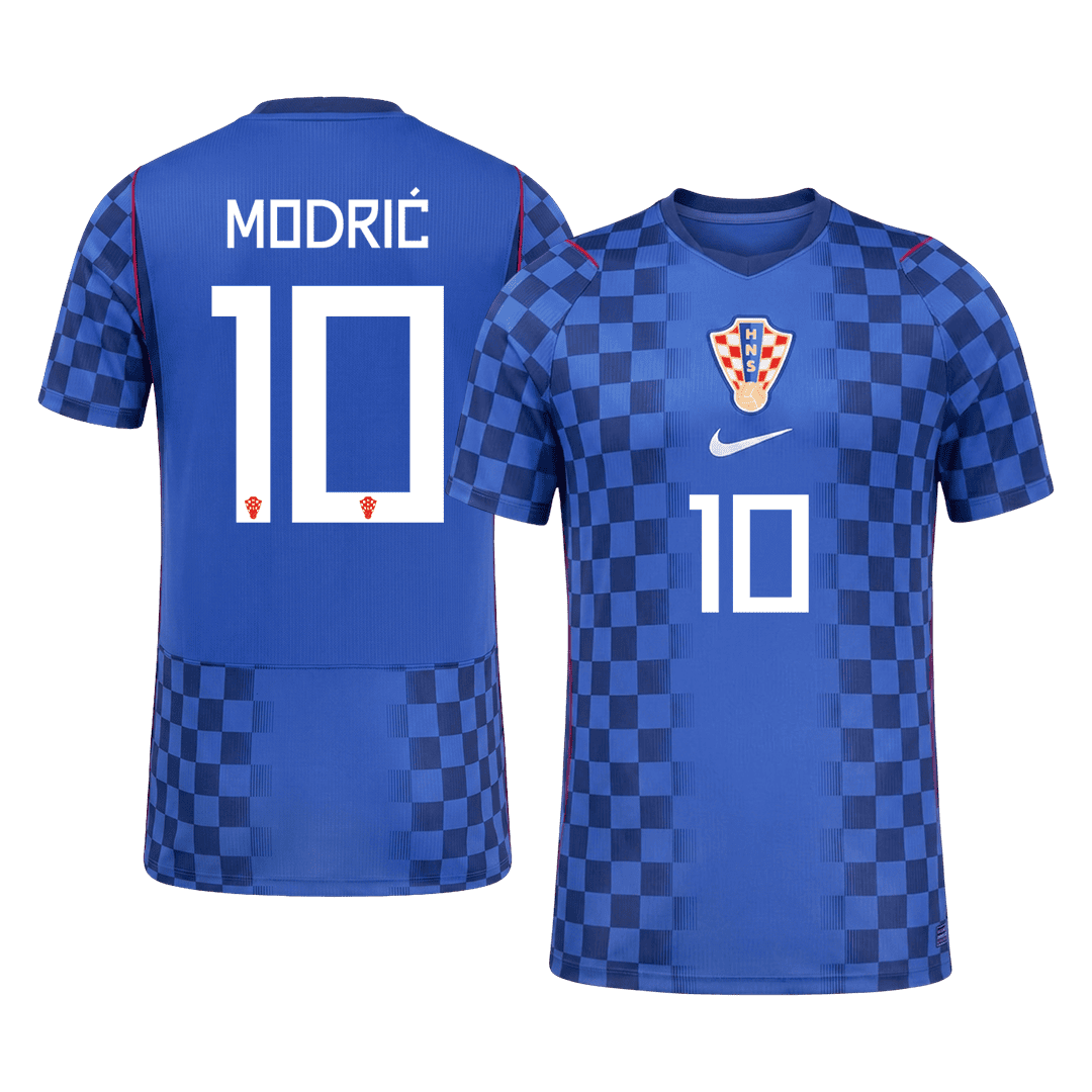 MODRIĆ #10 Croatia Uit Spelersversie Voetbalshirt WK Voetbal 2026 - Slim Fit