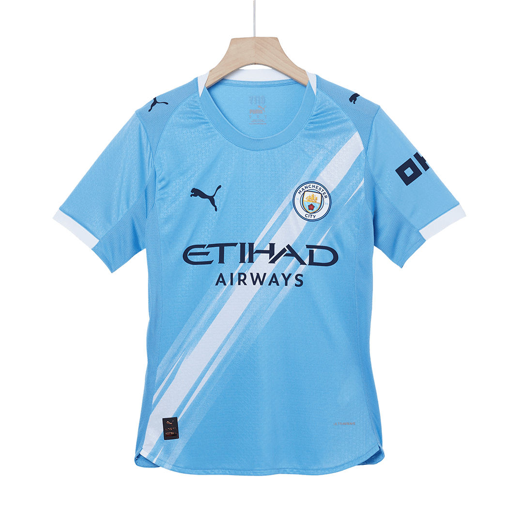 HAALAND #9 Manchester City Thuis Spelersversie Voetbalshirt 2025/26 - Slim Fit